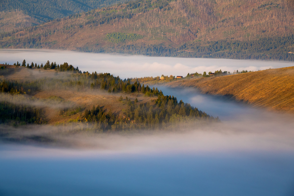 Morning Fog at Jackson Hole